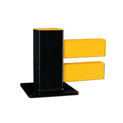 Veiligheidsrailing TS-1 (laag model) - staal/kunststof - begin/einde paal