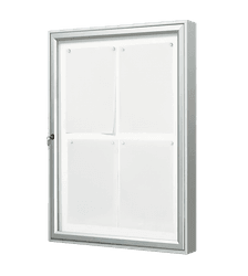Aluminium posterbord vitrine 594x841mm met veiligheidsglas en slot