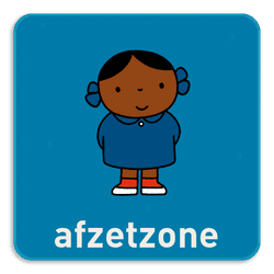 Verkeersbord Dick Bruna Afzetzone