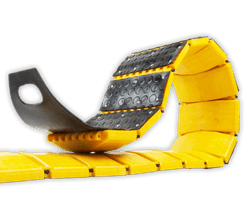 Ralentisseur en Plastique Jaune Enroulable - 3 Mètres