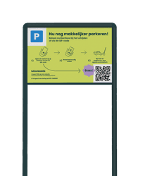 Informatiebord TS70 - parkeren QR-code Leisurelands - 2:3