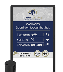 Informatiebord TS-R70 reflecterend eigen ontwerp/beeldmateriaal