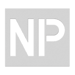 Wegmarkering spuitmal PVC (5mm) - Sjabloon NP niet parkeren