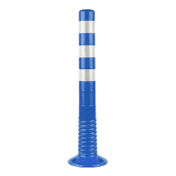 Flexibler Absperrpfosten in Blau &ndash; 750 mm hoch und &Oslash; 80 mm