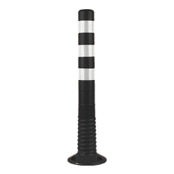 Absperrpoller flexibel TS-FLEX &Oslash;80x750mm schwarz/wei&szlig; - RA2 reflektierend