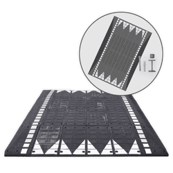 Verkeersplateau TS-MOD-1 modulair rubber - 2700x4000x75mm