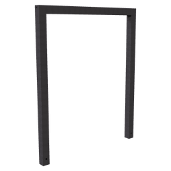 Anlehnb&uuml;gel Fahrrad (Stahlrohr 60x40mm) 1000x1200mm ohne Querholm - zum Einbetonieren