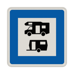 Verkehrszeichen 365-68 - Wohnmobil- und Wohnwagenplatz