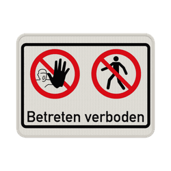 Betreten verboten Schilder