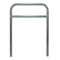 Arceau v&eacute;lo galvanis&eacute; avec barre centrale et ancrages &ndash; 900 x 1300 mm