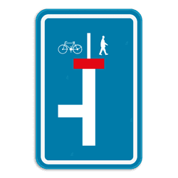 Verkeersbord SB250 F45b R/L