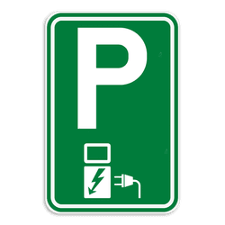 Verkeersbord elektrisch laden