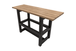 Table haute d’extérieur en plastique recyclé – Type London Bicolore