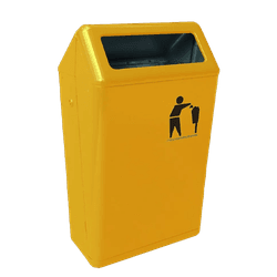 Bammens Capitole Prestige buitenafvalbak 50 liter geel