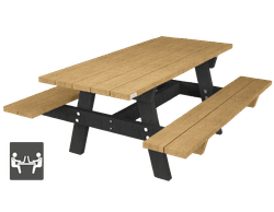Table de pique-nique - Bicolore - Modèle Oslo Campus