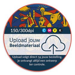 Informatiebord rond reflecterend met je eigen opdruk