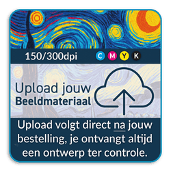 Informatiebord vierkant reflecterend met je eigen opdruk