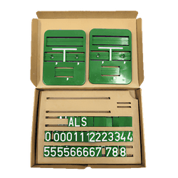 Aanwijsbord kunststof 120x160mm compleet - groen riool (2 stuks)