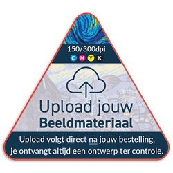 Informatiebord driehoek reflecterend met je eigen opdruk