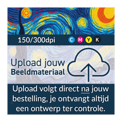 Informatiebord vlak vierkant reflecterend met je eigen opdruk