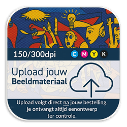 Informatiebord vierkant 225x225 reflecterend met je eigen opdruk