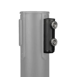 Fermeture magn&eacute;tique pour poteaux &agrave; sangle r&eacute;tractable noirs