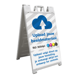 CarrySign TS stoepbord 635x1140mm - reflecterend