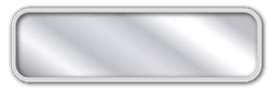 Panneau de signalisation vierge horizontal en aluminium - 700 x 200 mm