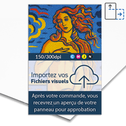 Plaque en aluminium personnalis&eacute;e &ndash; impression sur mesure