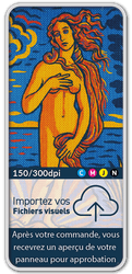 Panneau d'information 4:9 réfléchissant avec votre propre impression