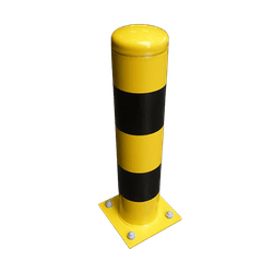 Rampaal Ø159x1000mm staal verzinkt (wanddikte 4,5mm) - vloermontage