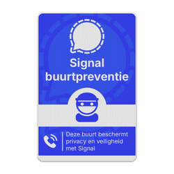 Signal buurtpreventie borden