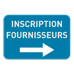 Panneau d'information (3:2) Inscription fournisseur