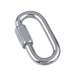Verbindingsschakel met schroefdraad RVS Ø 6mm
