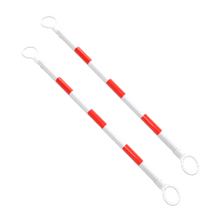 Uitschuifbare kegelstang voor verkeerskegels (set van 2) – wit/rood reflecterend