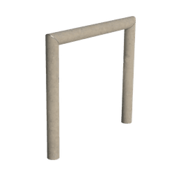 Arceau de stationnement vélo en matériau recyclé Ø 80 mm – Sand Beige