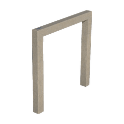 Arceau v&eacute;lo en mat&eacute;riau recycl&eacute; 80x80mm &ndash; 3 coloris