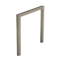 Fietsbeugel kunststof 60x60mm