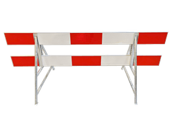 Afzethek kunststof 250cm rood wit reflecterend