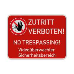 Betreten verboten Schilder