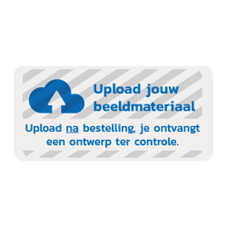 Sticker transparant - met eigen opdruk