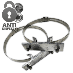 Bordbeugelset variabel - Anti-diefstal - RVS klembanden (set 2 stuks) - SB250