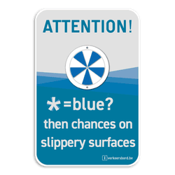 ICE ALERT Informatiebord ENG - 400x600mm - waarschuwing voor ijzel & gladheid