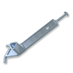 Multifunctionele sleutel voor afdekkap met veerbelaste mechanisme