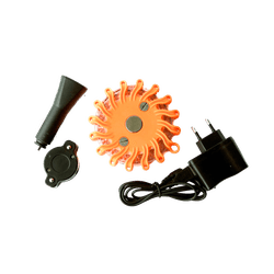 Balise lumineuse RoadFLARE LED orange – 9 modes de signalisation