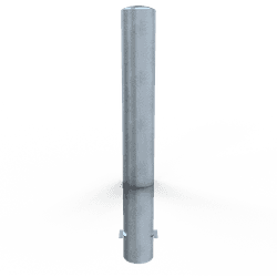 Rampaal Ø152mm staal verzinkt - 1200/1500/2000mm - met grondanker