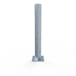 Rammschutzpoller Ø102x900mm Stahl verzinkt - zum Aufdübeln