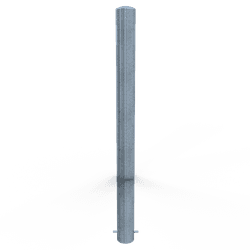 Rampaal Ø102mm staal verzinkt - met grondanker