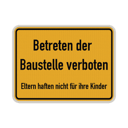 Betreten verboten Schilder