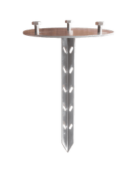 Grondstuk staal &Oslash;200x300mm voor flexibele afzetpaal &Oslash;80mm